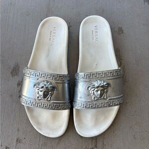 Versace Medusa Slide Silver (45)